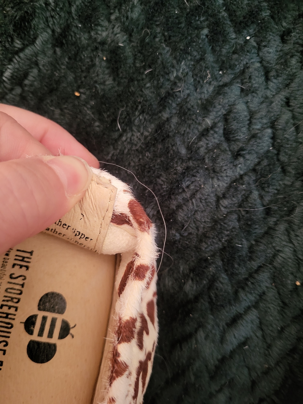 Storehouse Flats, Size 7, Hair On Hide, Cowhide - Picture 3 of 4